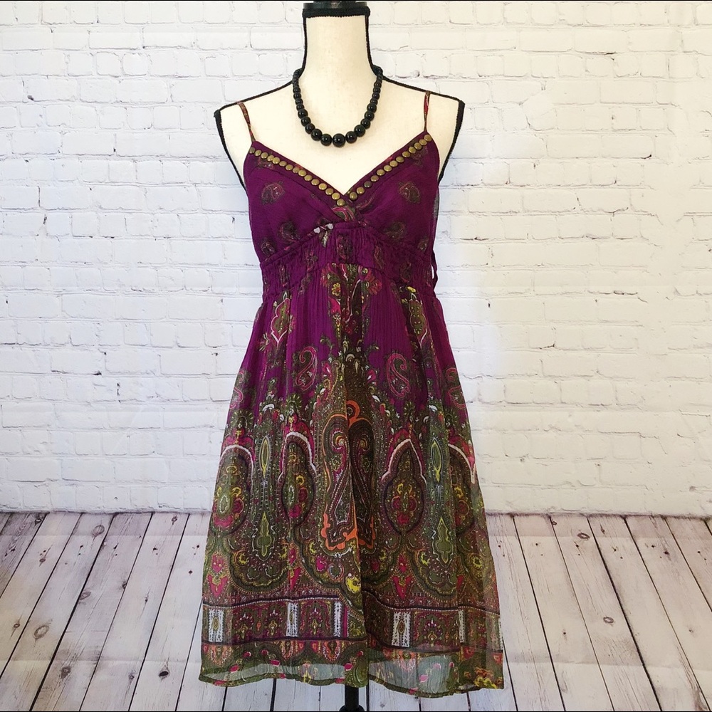 Red Camel BOHO Style Summer Dress Size M